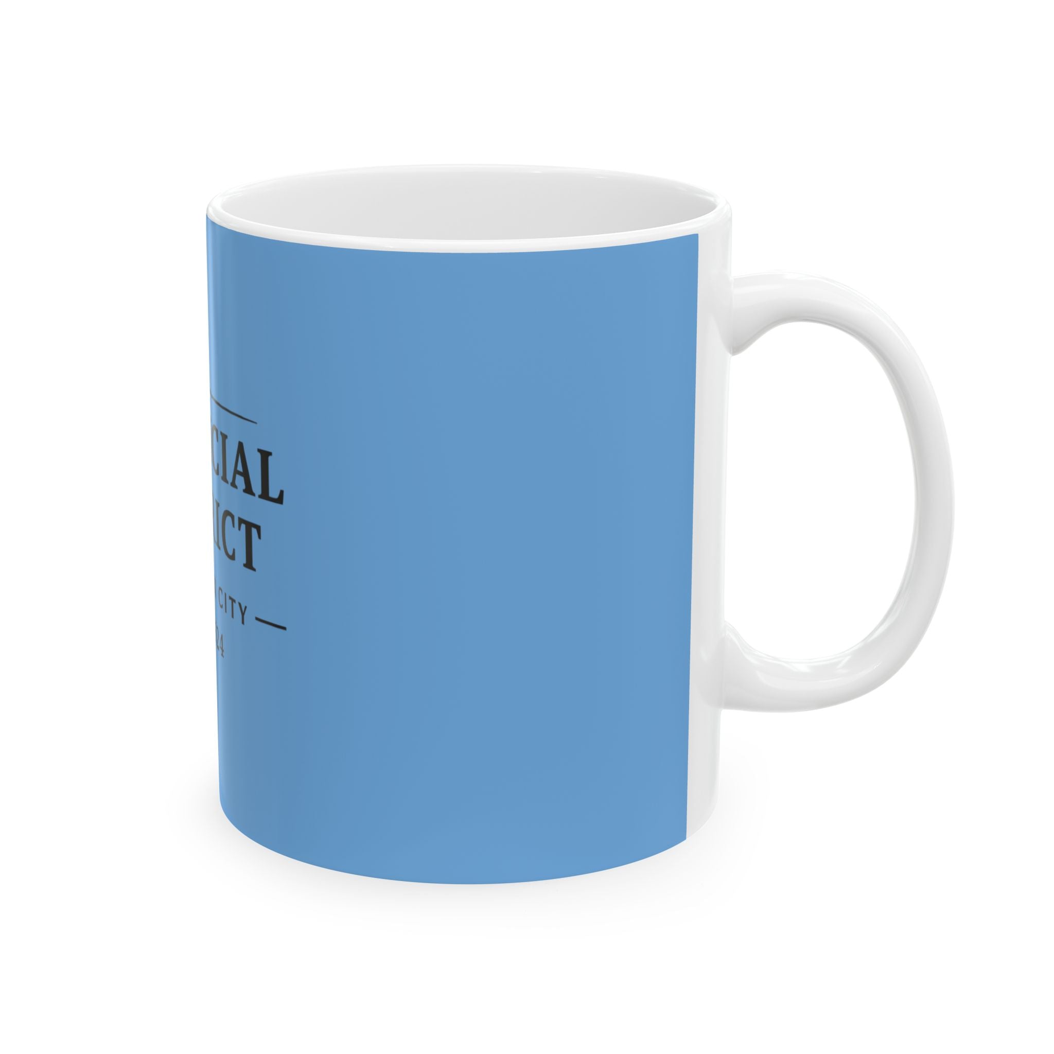 Financial District New York City Est. 1624 Coffee Mug (Light Blue)