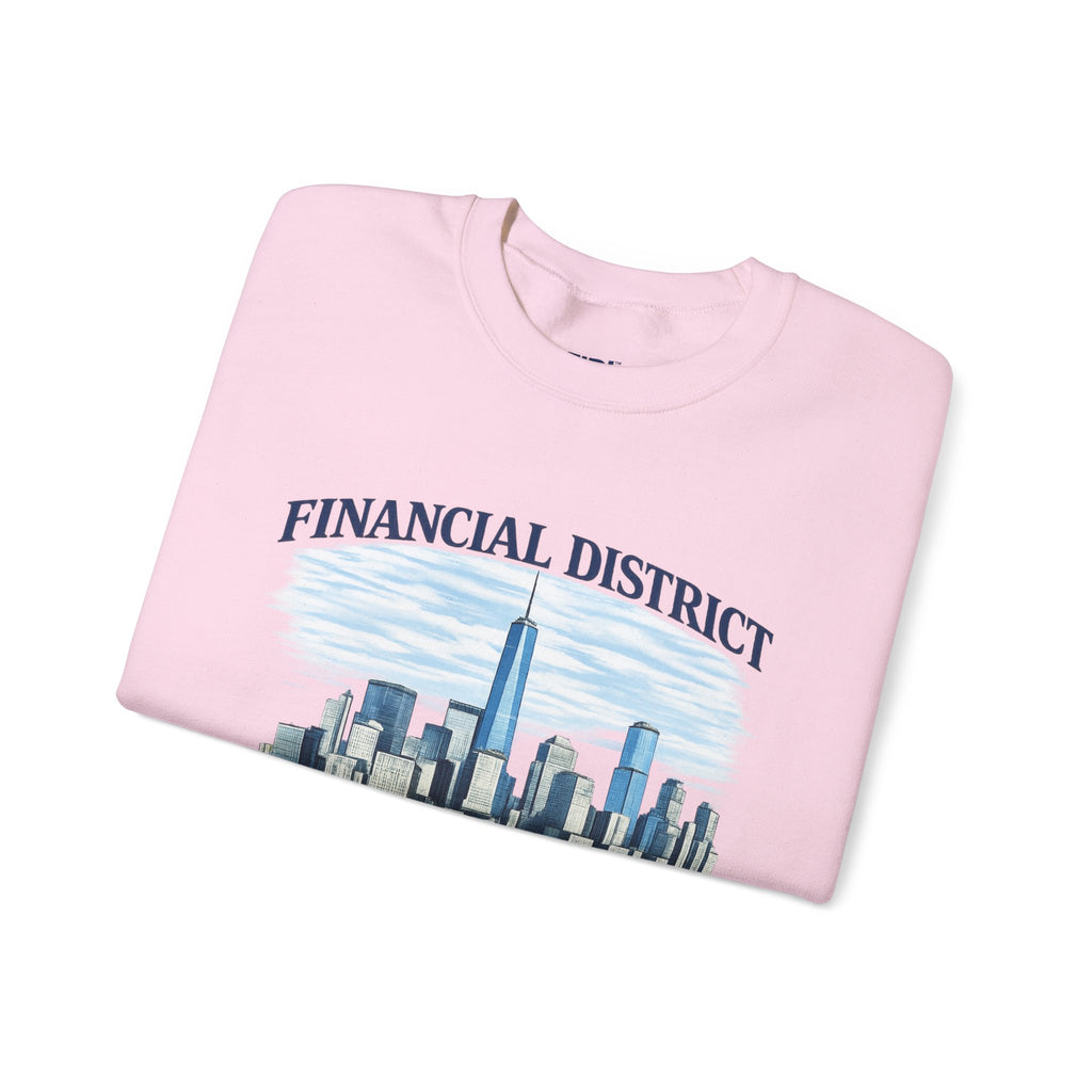 Financial District Crewneck Sweatshirt — New York Skyline Graphic