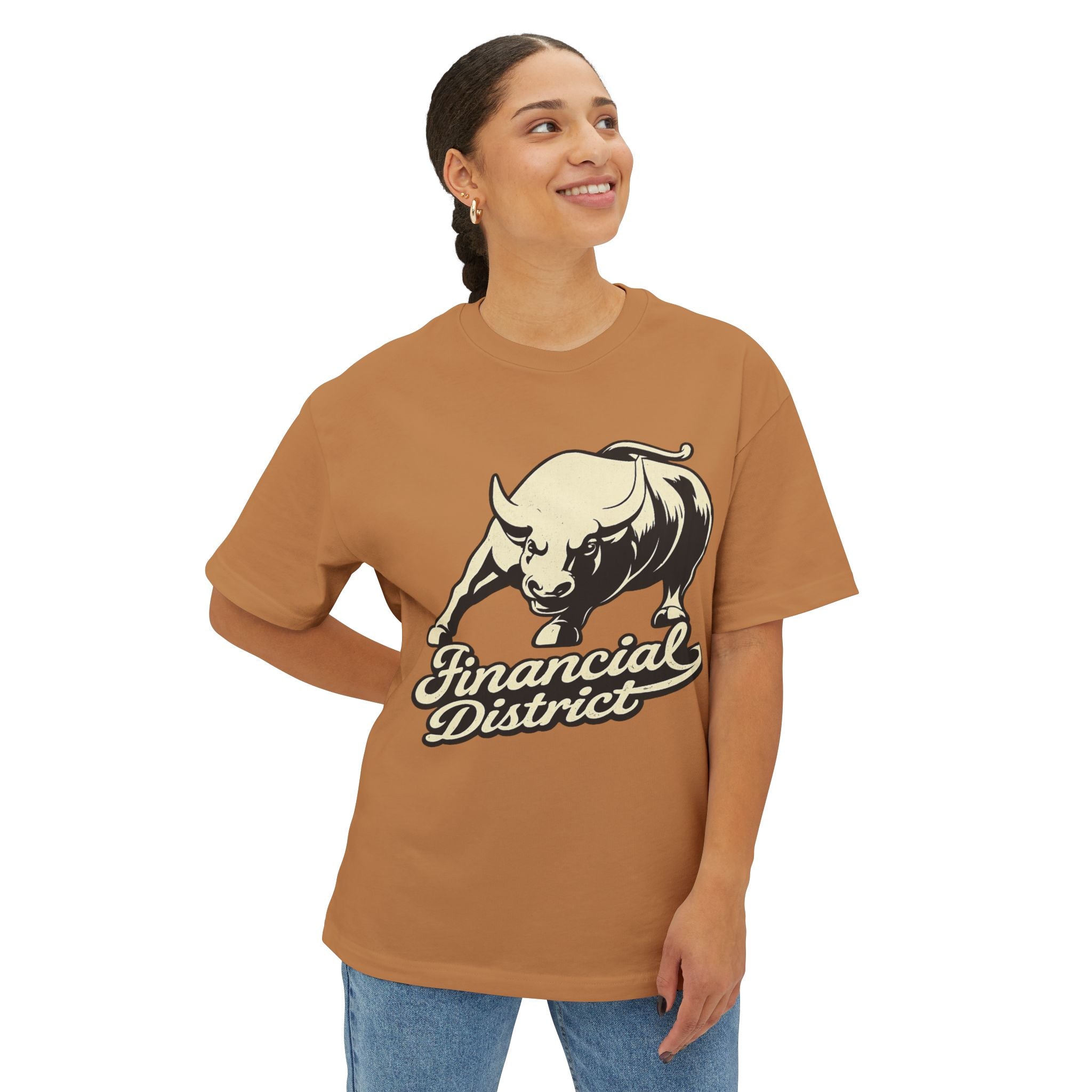 Financial District Wall Street Bull Graphic