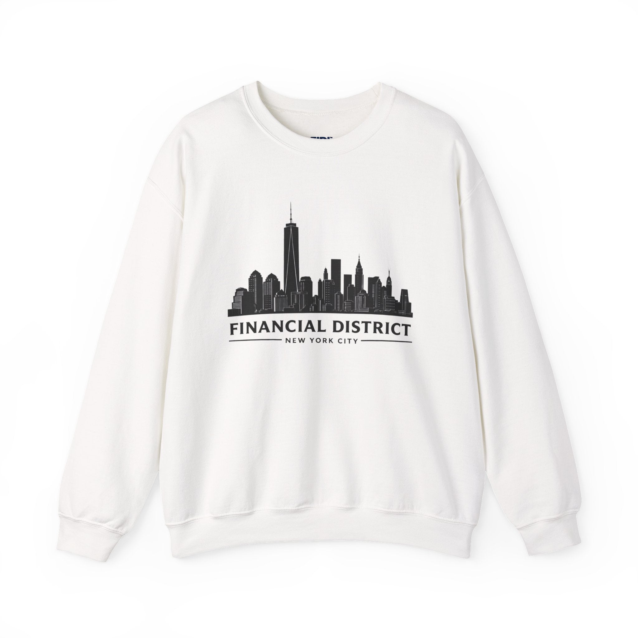 Financial District Crewneck Sweatshirt — New York Skyline Graphic