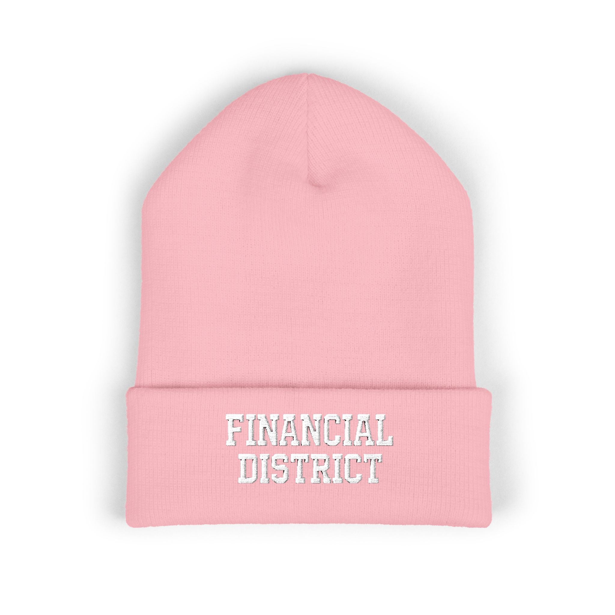 Financial District Embroidered Cuffed Beanie