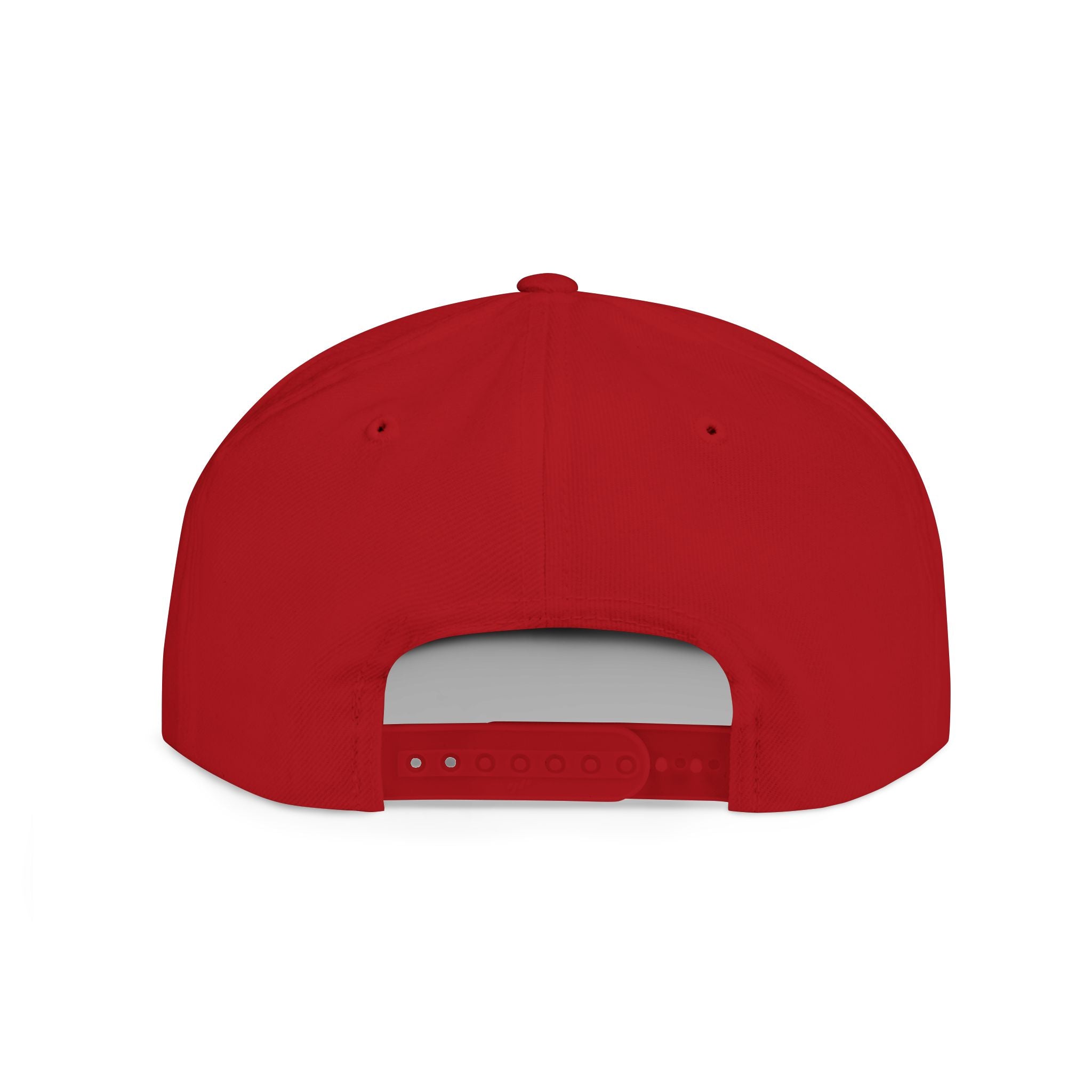 Flat Bill Snapback Hat — "Financial District" Script Embroidered Cap