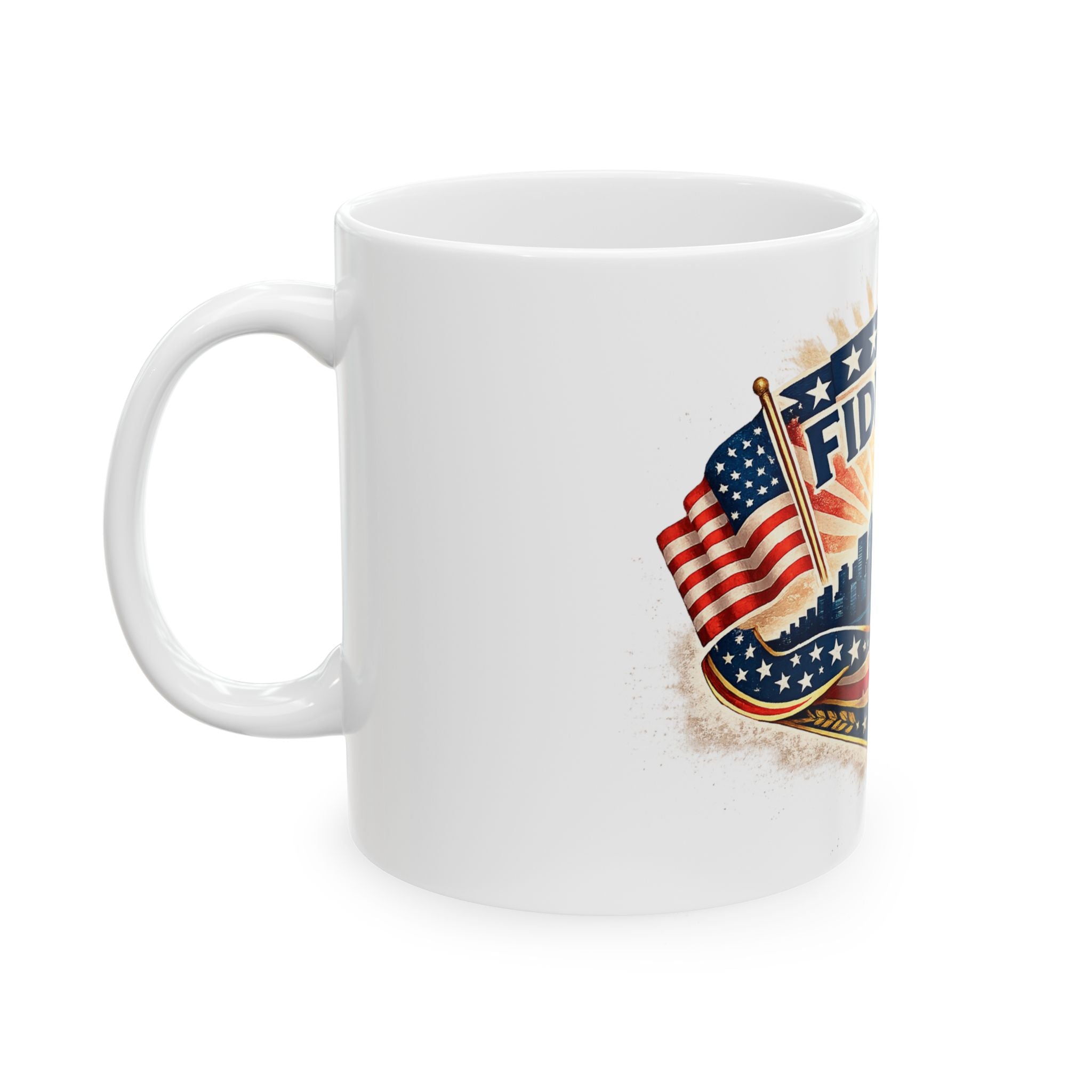 FIDI NYC Ceramic Coffee Mug — USA Theme