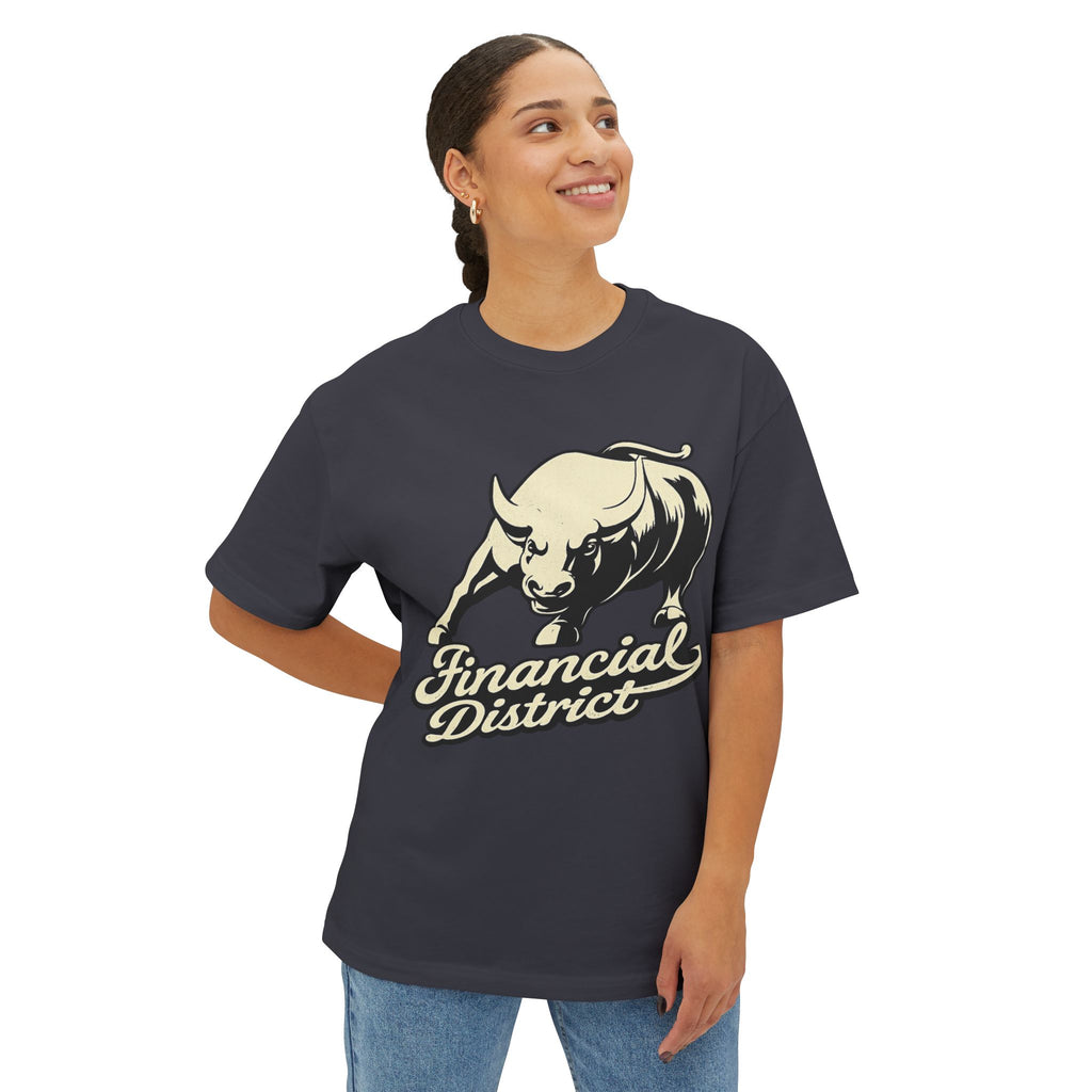 Financial District Wall Street Bull Graphic