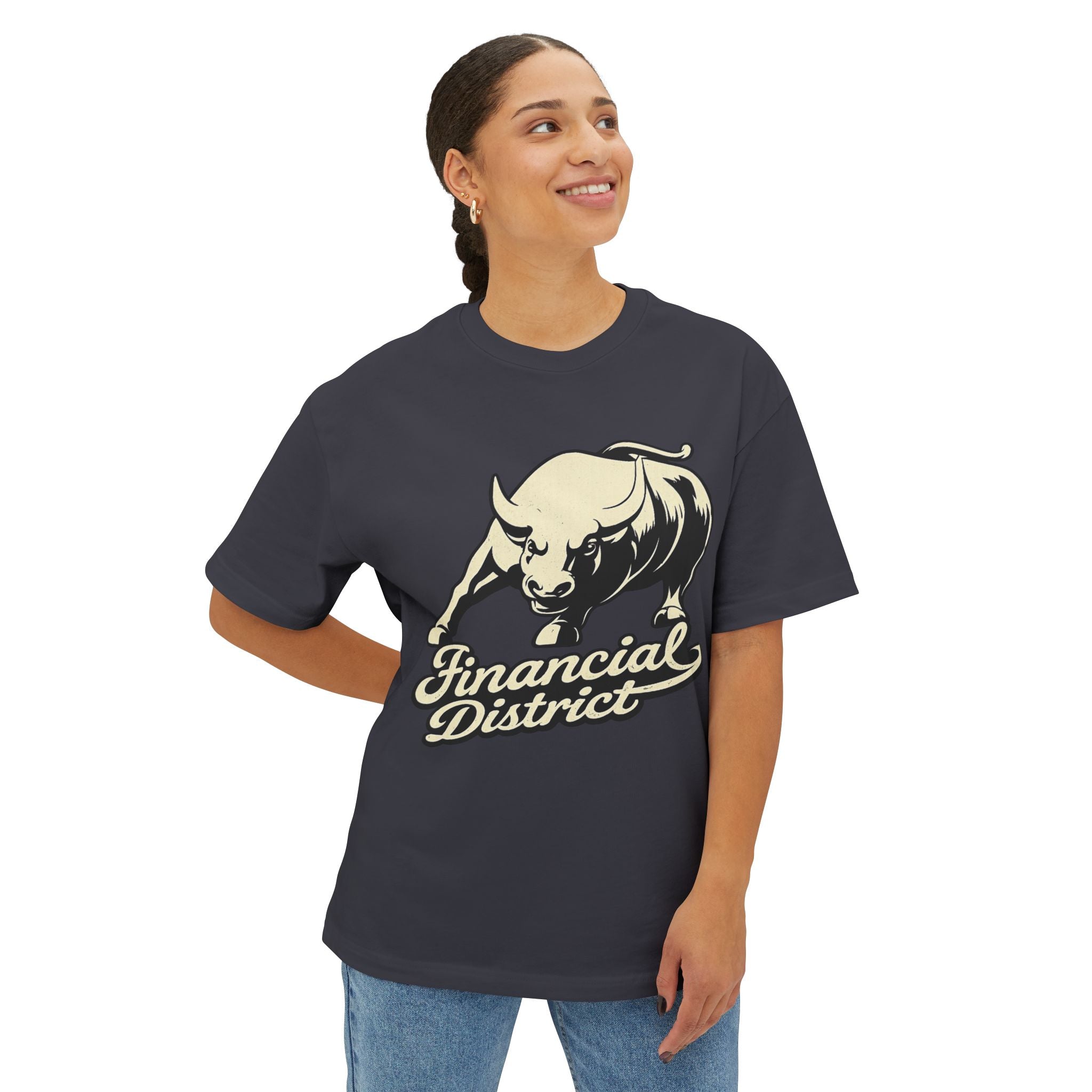 Financial District Wall Street Bull Graphic