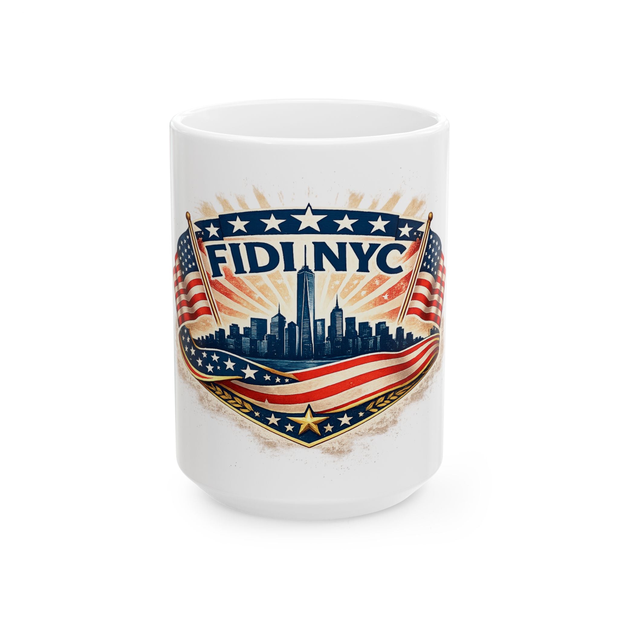 FIDI NYC Ceramic Coffee Mug — USA Theme