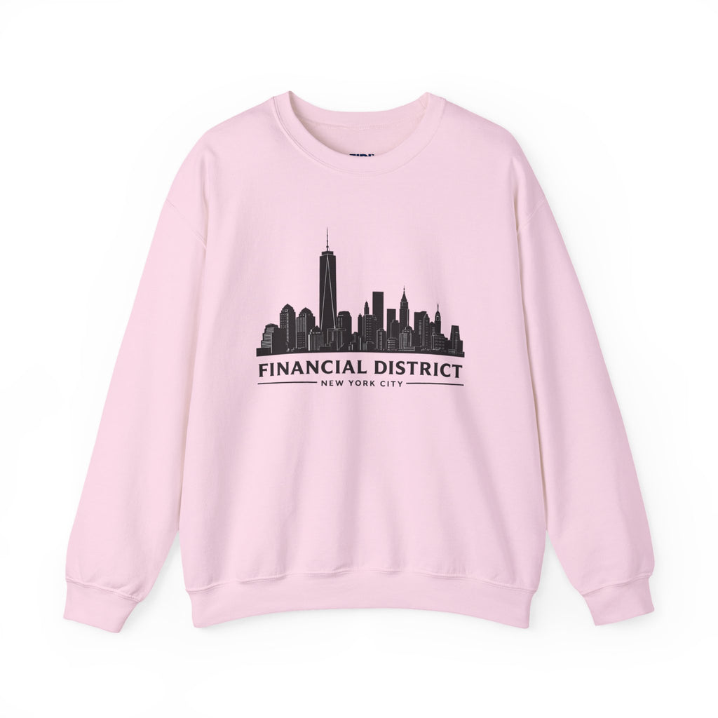 Financial District Crewneck Sweatshirt — New York Skyline Graphic