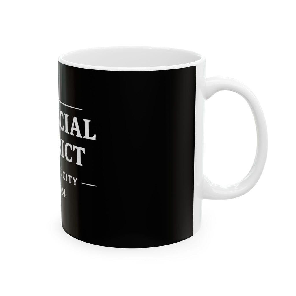Financial District New York City Est. 1624 Coffee Mug (Black)