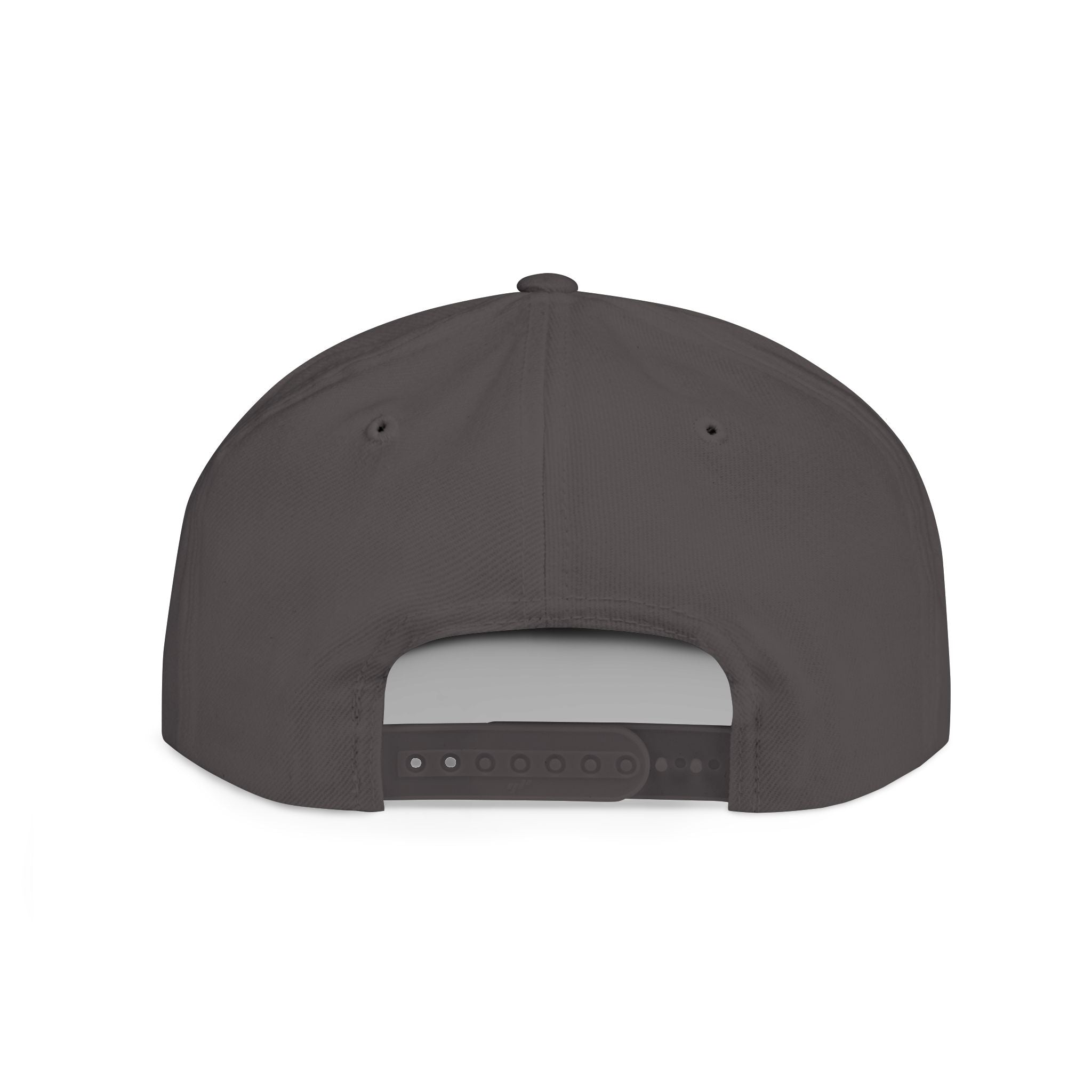 Flat Bill Snapback Hat — "Financial District" Script Embroidered Cap
