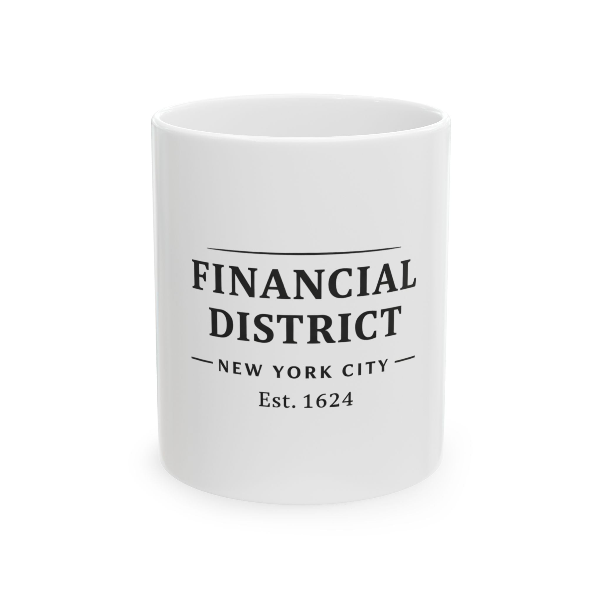 Financial District New York City Est. 1624 Coffee Mug (White)