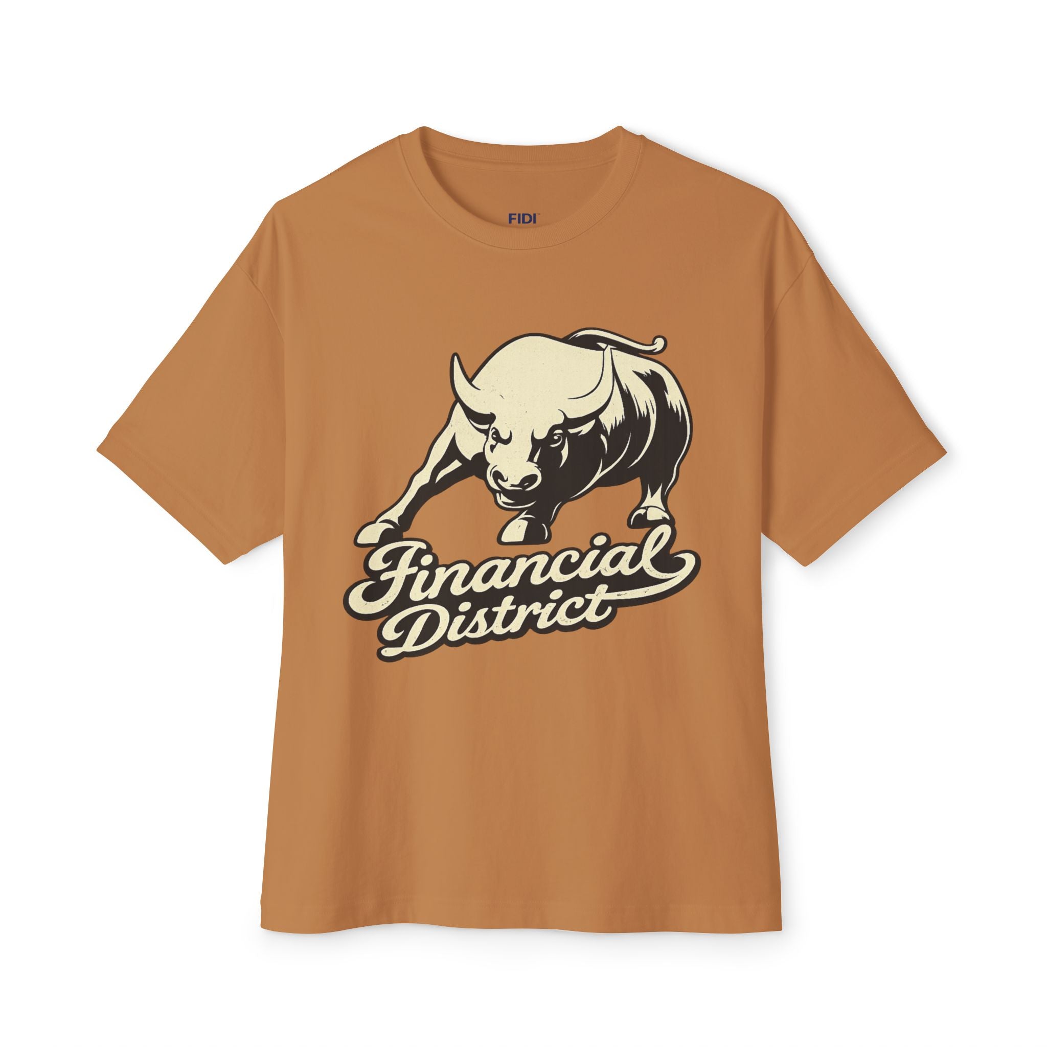 Financial District Wall Street Bull Graphic