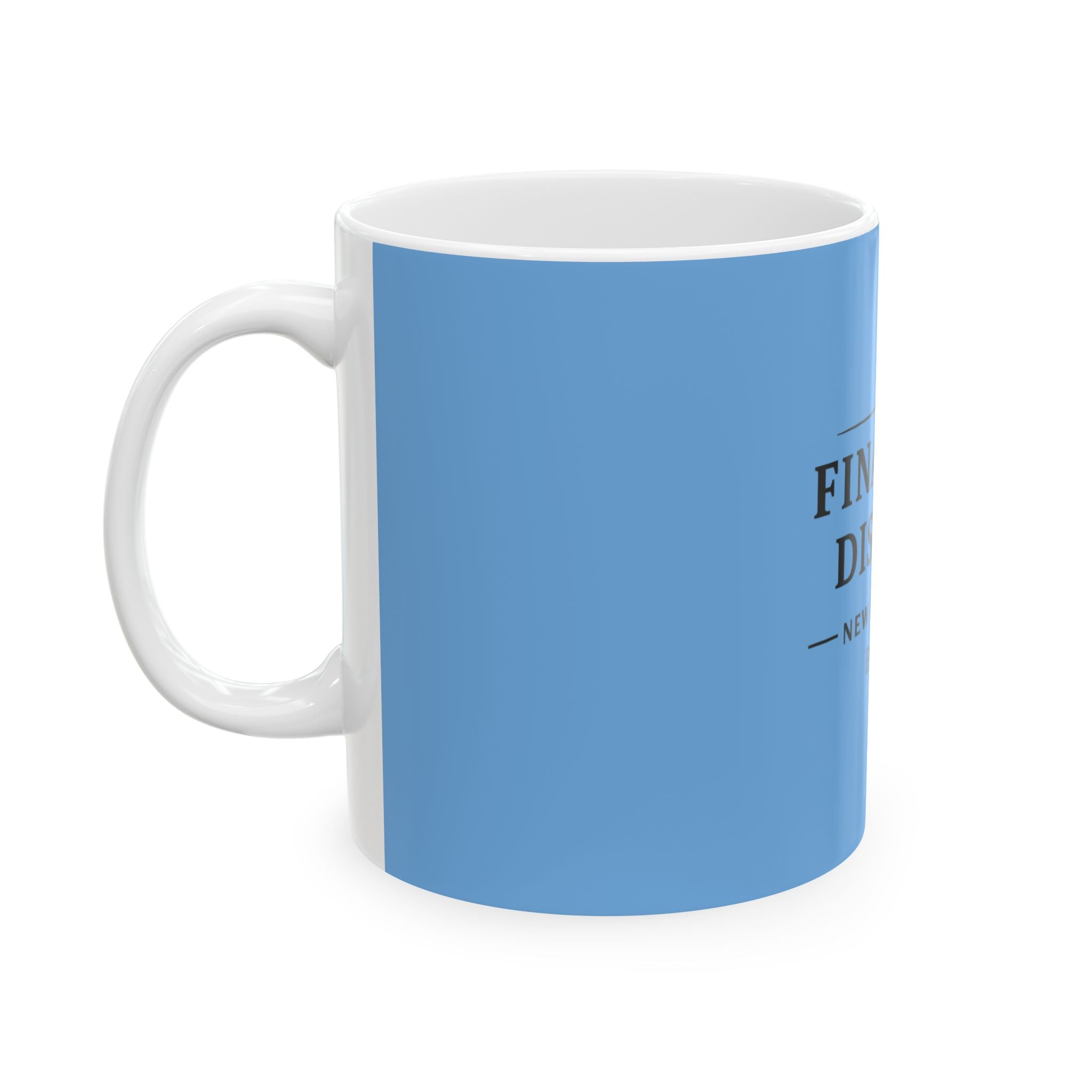Financial District New York City Est. 1624 Coffee Mug (Light Blue)