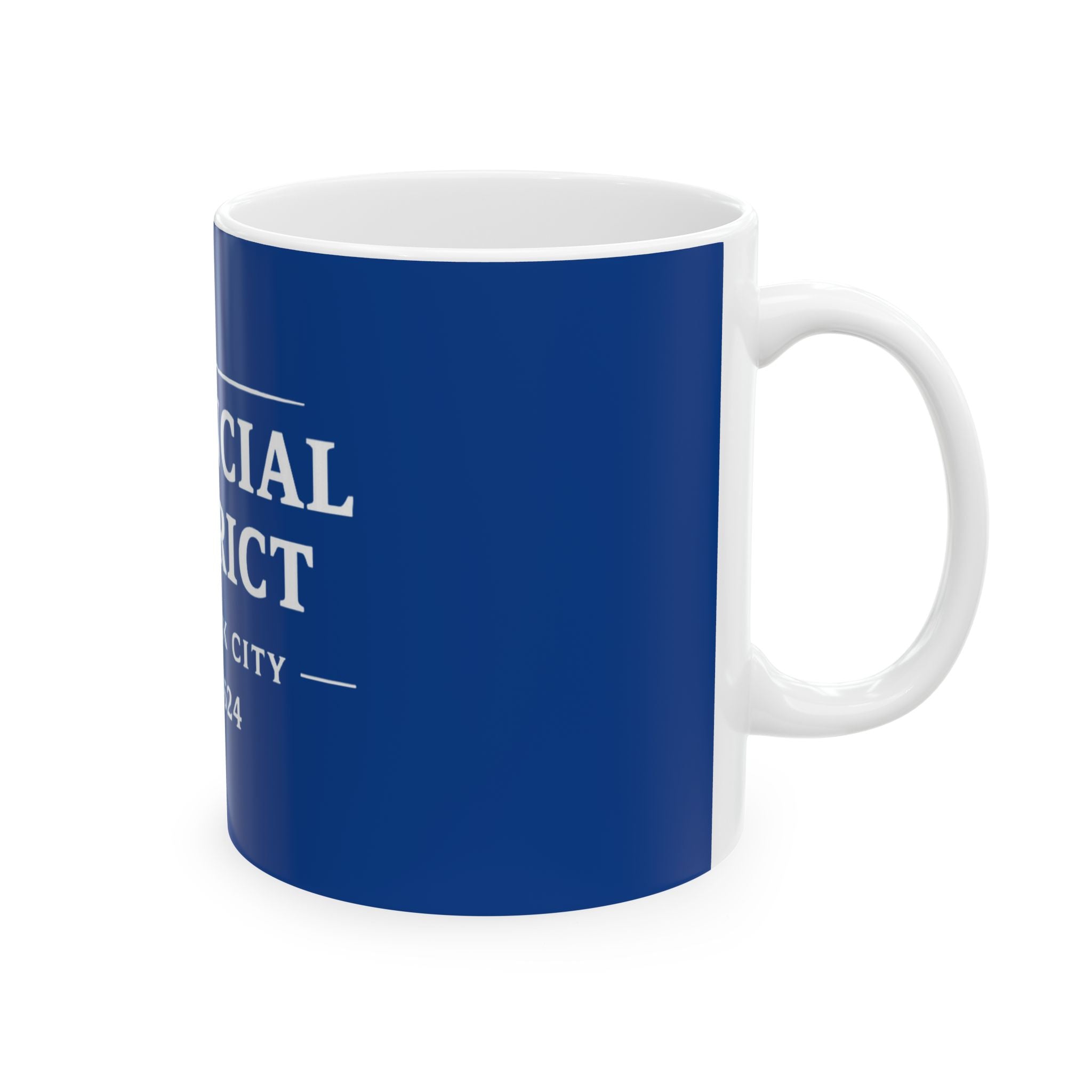 Financial District New York City Est. 1624 Coffee Mug (Blue)