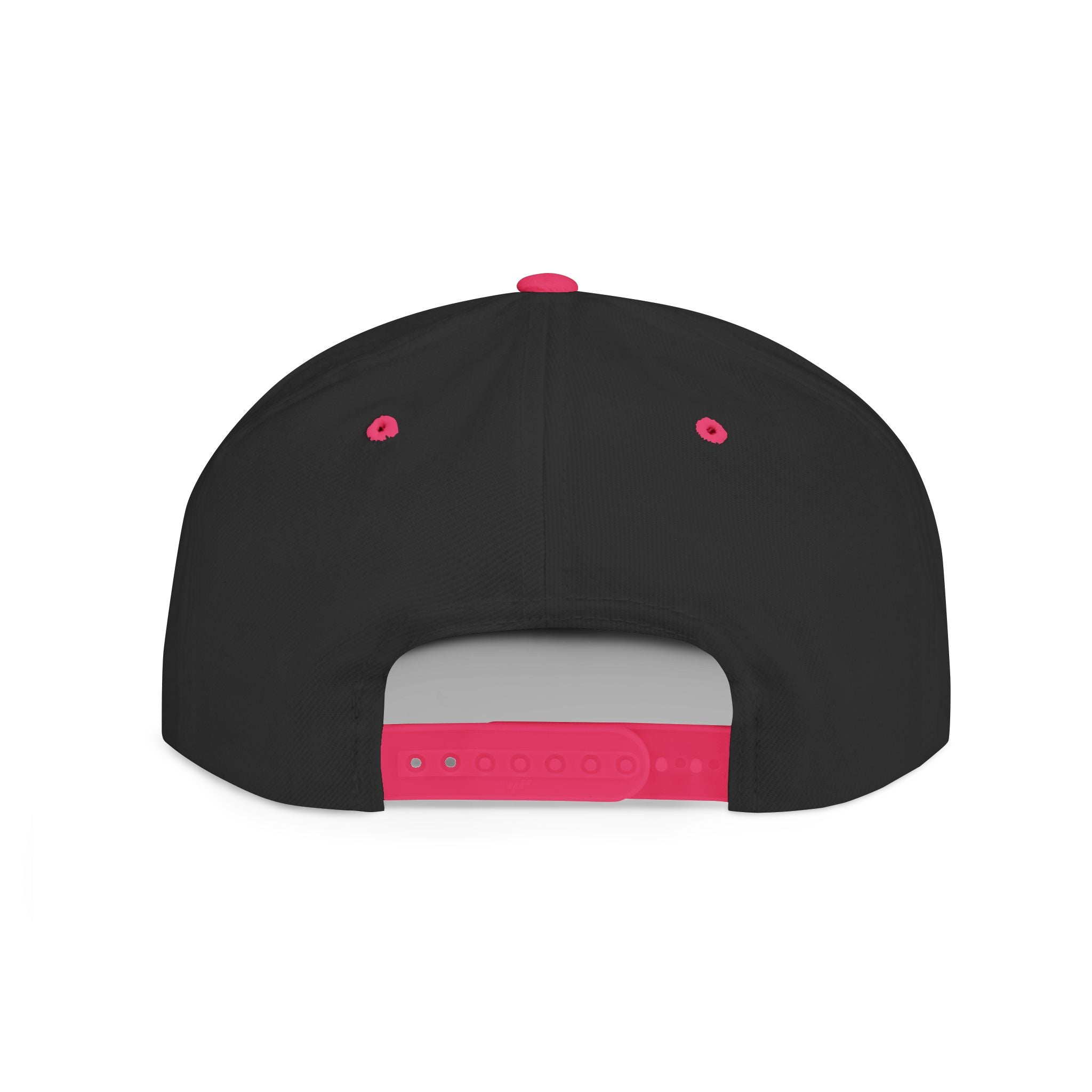 Flat Bill Snapback Hat — "Financial District" Script Embroidered Cap