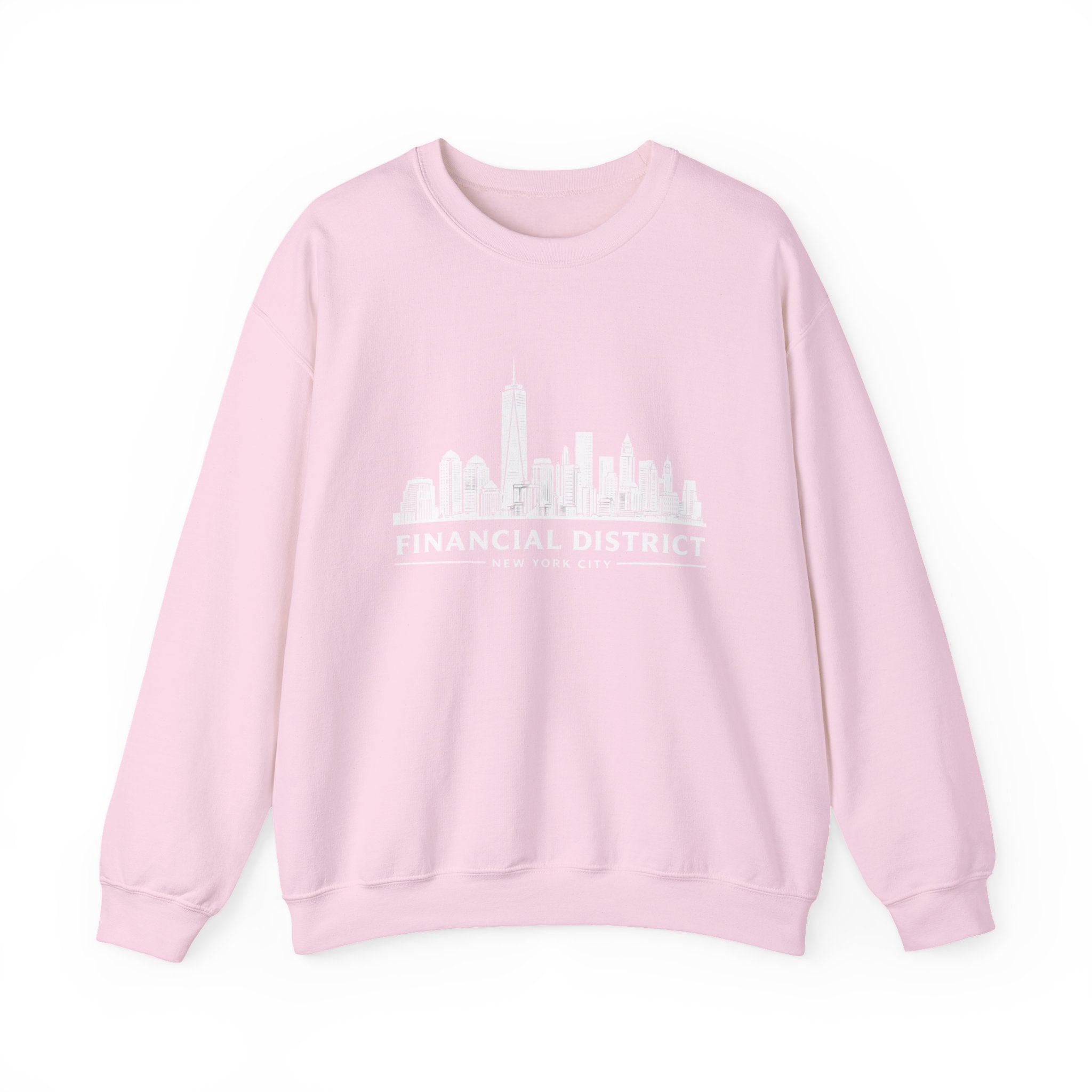 Financial District Crewneck Sweatshirt — New York Skyline Graphic