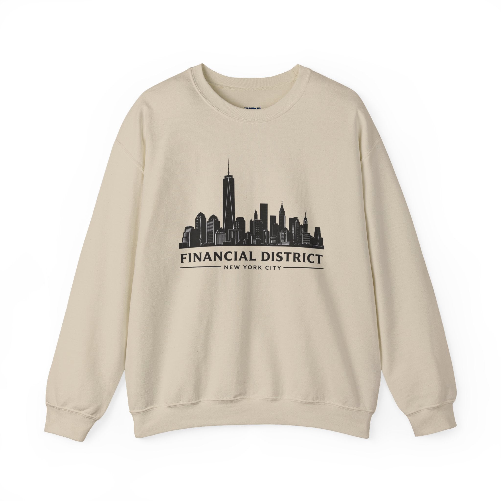 Financial District Crewneck Sweatshirt — New York Skyline Graphic