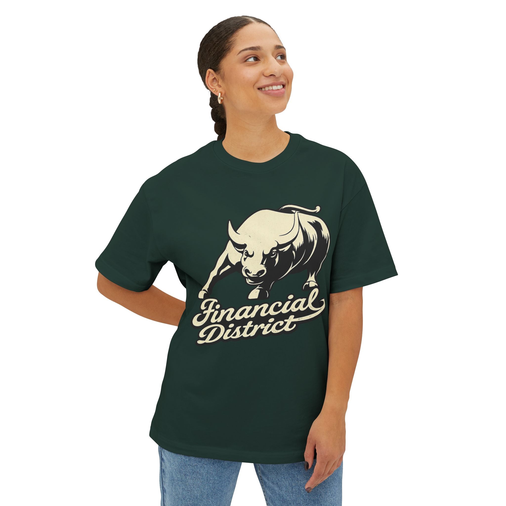 Financial District Wall Street Bull Graphic