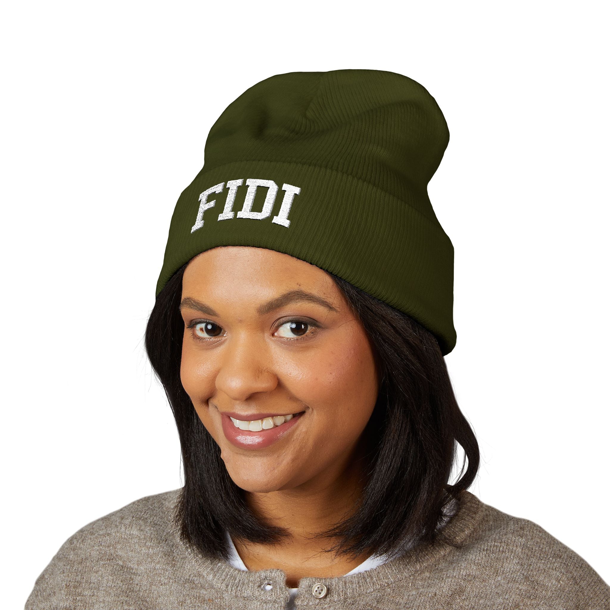 FIDI Embroidered Cuffed Beanie
