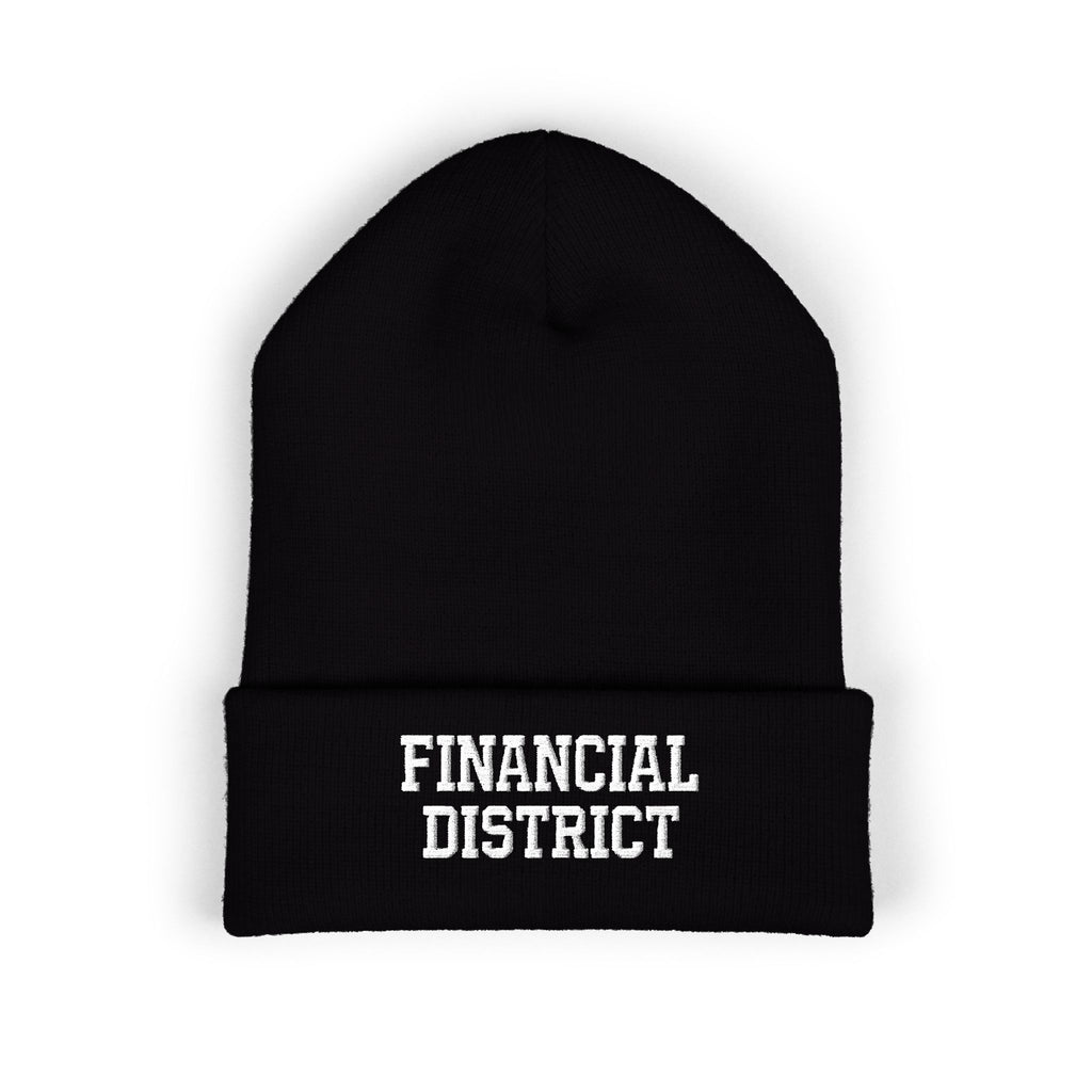 Financial District Embroidered Cuffed Beanie