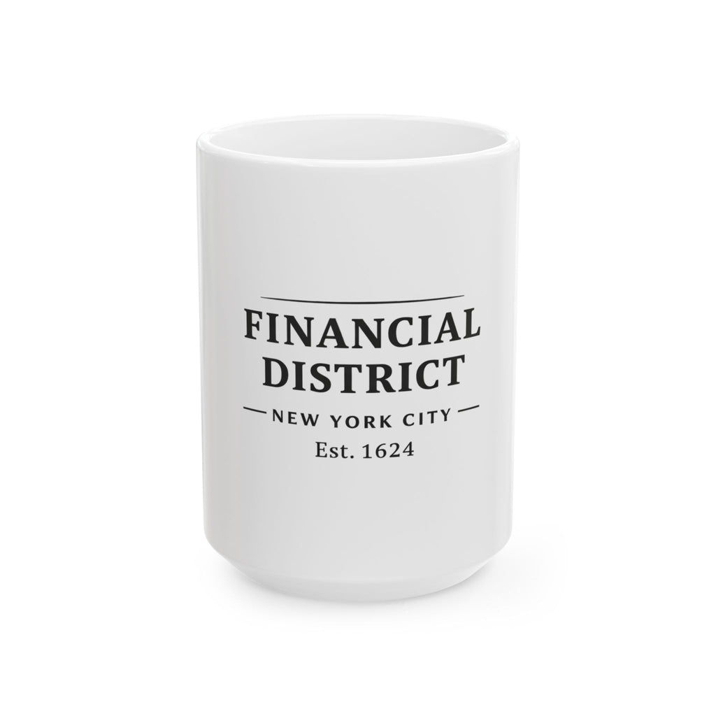 Financial District New York City Est. 1624 Coffee Mug (White)