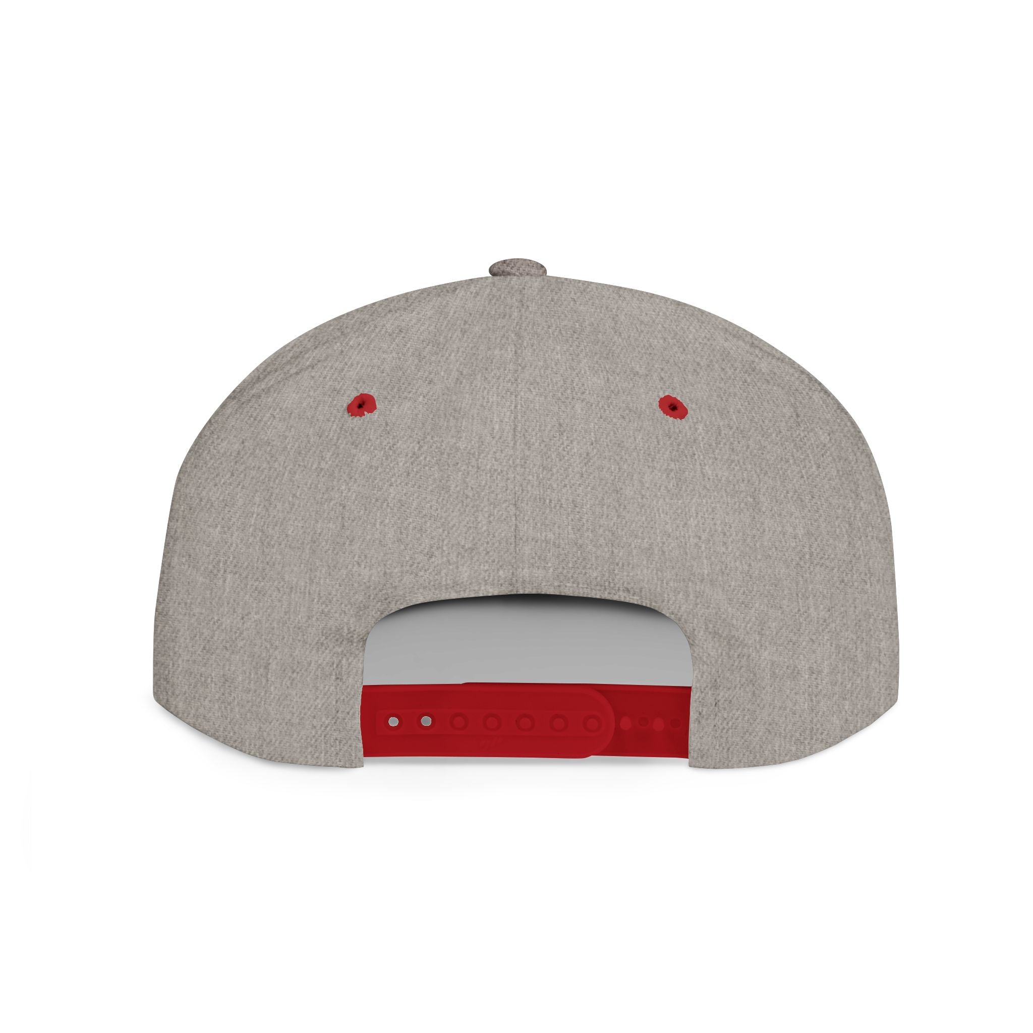 Flat Bill Snapback Hat — "Financial District" Script Embroidered Cap