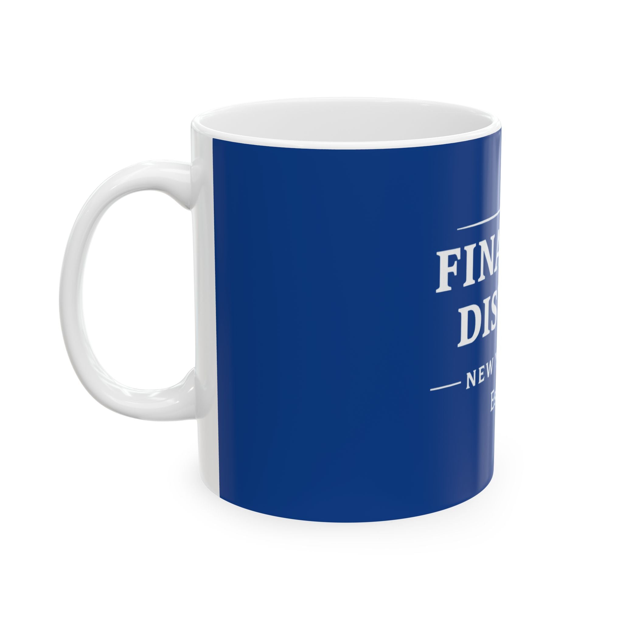 Financial District New York City Est. 1624 Coffee Mug (Blue)