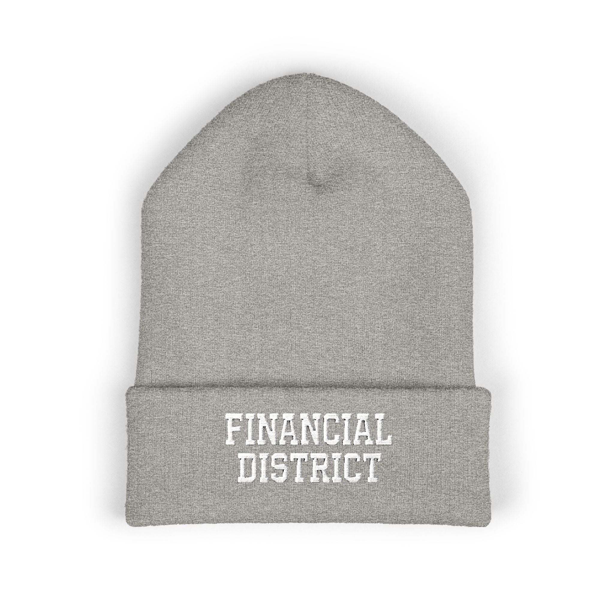 Financial District Embroidered Cuffed Beanie