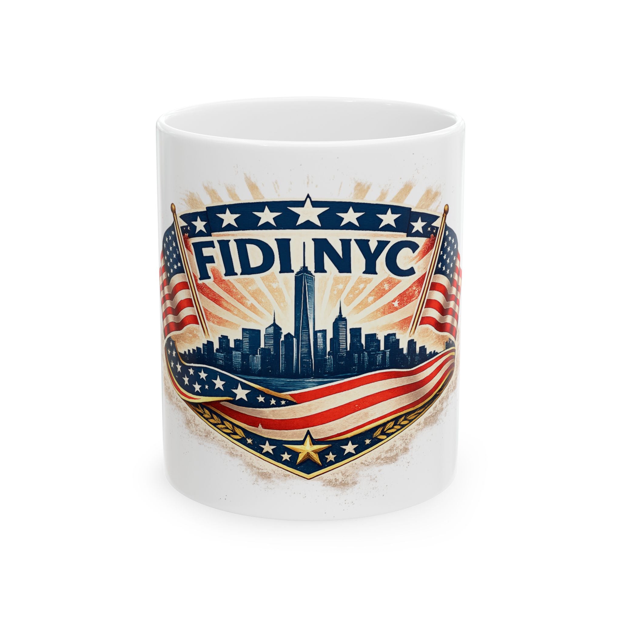 FIDI NYC Ceramic Coffee Mug — USA Theme