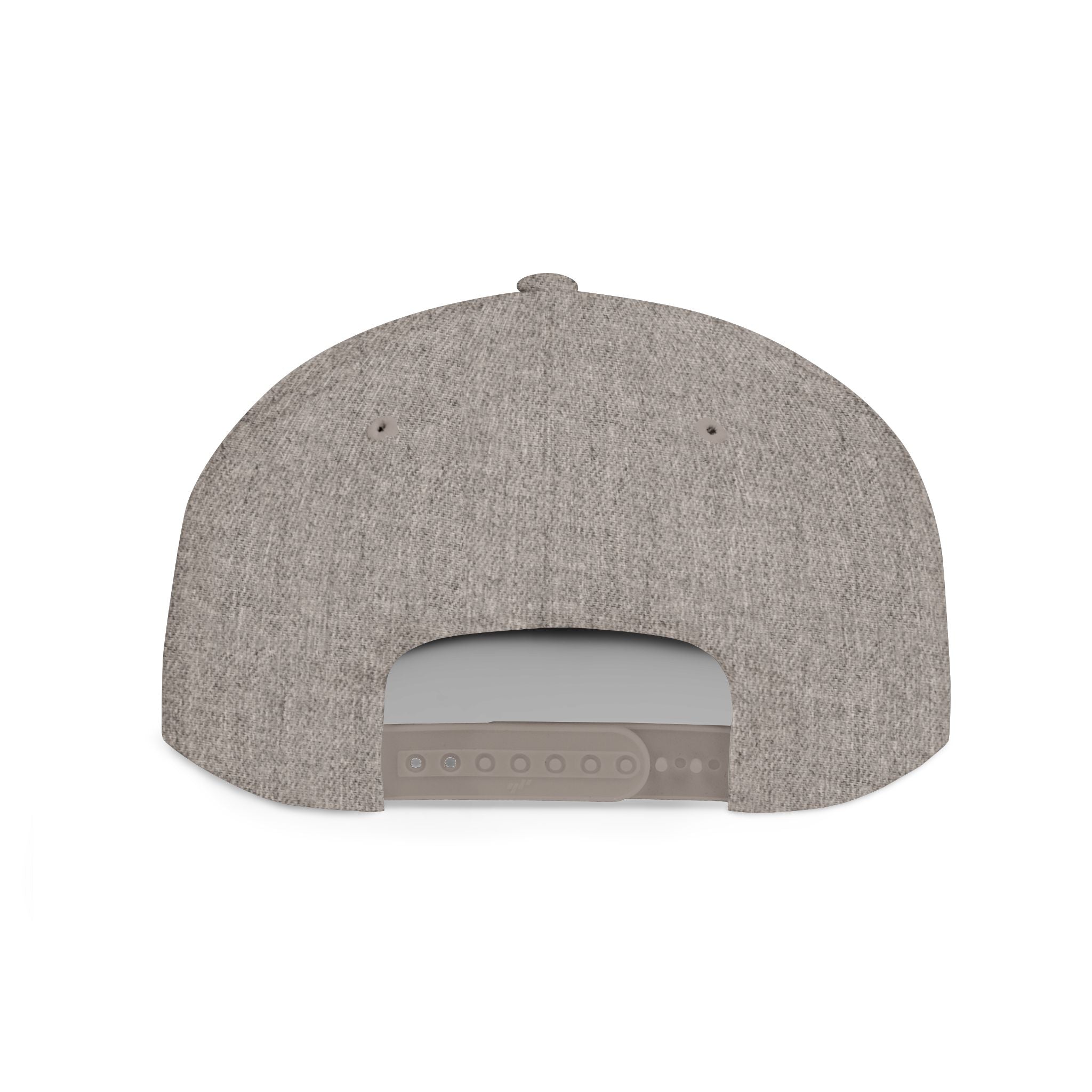 Flat Bill Snapback Hat — "Financial District" Script Embroidered Cap